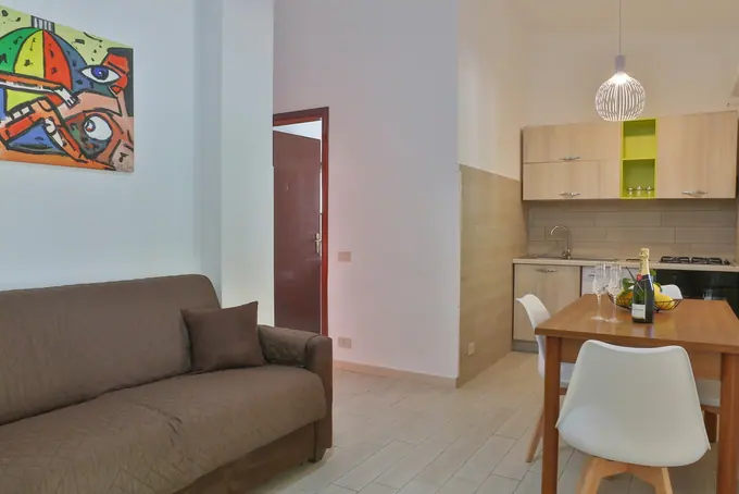 Zona giorno e cucina negli alloggi Paradise Beach — foto 6
